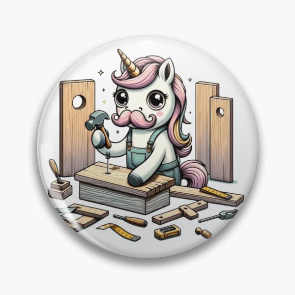 Item preview, Cute Unicorn carpenter designed and sold by UrbanEkko.