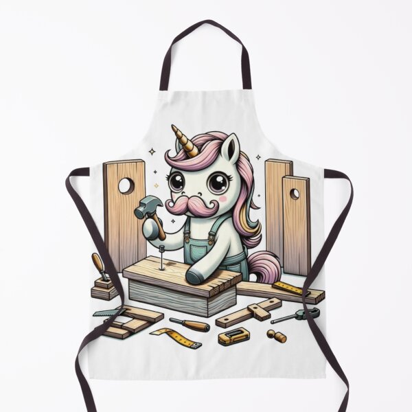 Item preview, Cute Unicorn carpenter designed and sold by UrbanEkko.