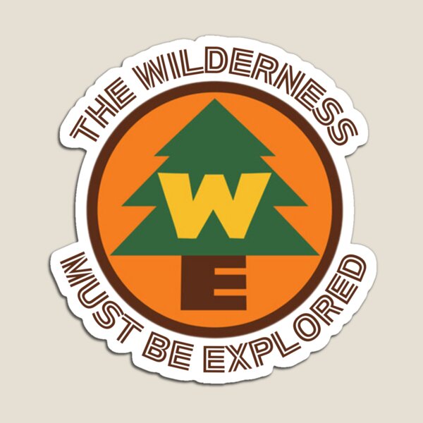 Item preview, The Wilderness Must Be Explored! Tree Badge designed and sold by YonderAndBeyond.