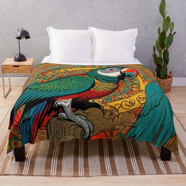 Item preview, Parrot, Abstract , Aztec , Maya , Jaguar , Copper , Yellow , Orange , Warrior , Painting , Poster , anime posters , anime stickers , iPhone Case , Wall Art designed and sold by fineartstyles4u.