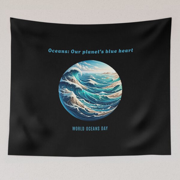 Item preview, Oceans: Our planet's blue heart - World Oceans Day designed and sold by Pflugart.