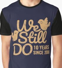 Tin Wedding Anniversary Gift Tee Ten Years of Marriage Couple T-shirt, Phone Cases And Other Gifts Graphic T-Shirt