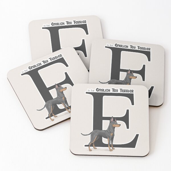 Item preview, E is for English Toy Terrier designed and sold by Elspeth Rose Design.