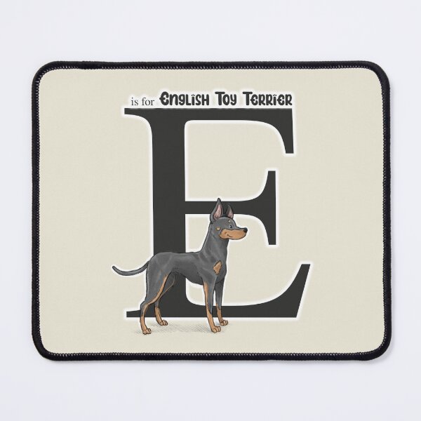 Item preview, E is for English Toy Terrier designed and sold by Elspeth Rose Design.
