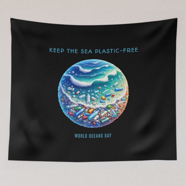 Item preview, Keep the sea plastic-free - World Oceans Day designed and sold by Pflugart.