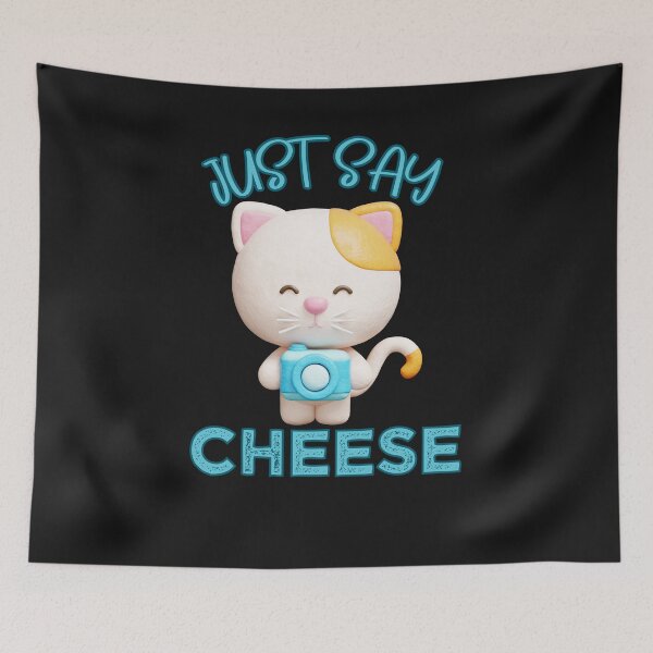Item preview, Just say cheese,cat holding camera designed and sold by belladesign7.