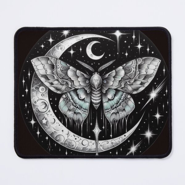 Item preview, MOTH,WITCHY,MOON,LUNA MOTH,MAGIC,DARK BOTANIC,SPIRIT ANIMALS,SPIRIT SOUL designed and sold by GingerWolfArt.