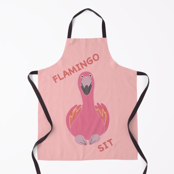 Item preview, Flamingo Sit, cute flamingo sitting designed and sold by Catphonesoup.