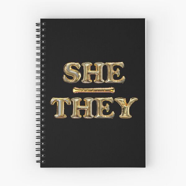 Item preview, She / They pronouns designed and sold by etc.studio.