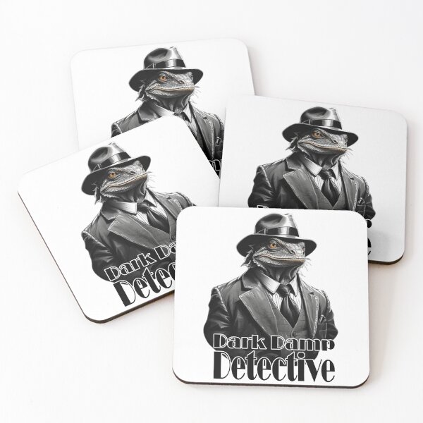 Item preview, Dark Damp Detective - Lizard in a Suit Artwork by LaLi Designs designed and sold by LaLi-Designs.