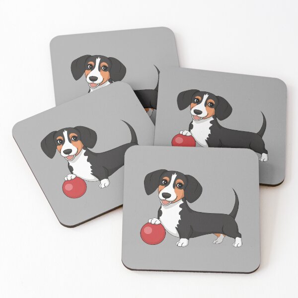 Item preview, Tri-Colored Drever Playing With A Ball designed and sold by MGRcompany.