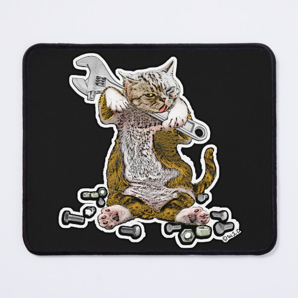 Item preview, Working Cat Technician designed and sold by Jay Chamberlin.
