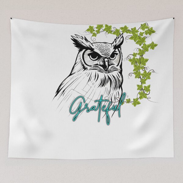 Item preview, Amantes del gran búho cornudo designed and sold by Yeyishop.