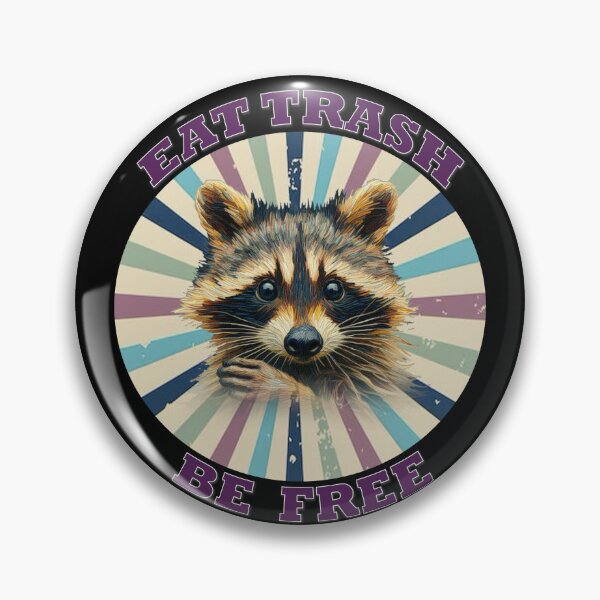 Item preview, Mapache come basura, sé libre designed and sold by FatGiantCat.