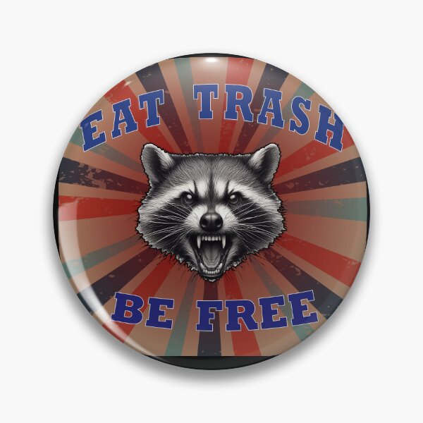 Item preview, Mapache come basura, sé libre designed and sold by FatGiantCat.