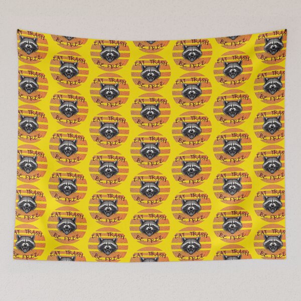 Item preview, Raccoon Eat Trash BE FREE designed and sold by FatGiantCat.