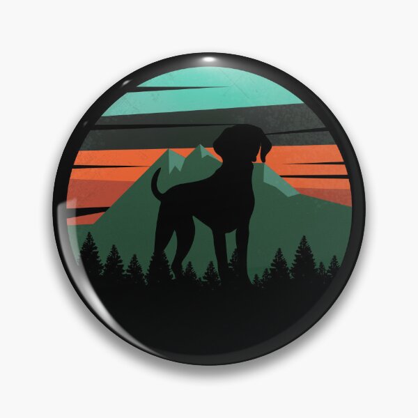 Item preview, Retro Green Mountains Sky German Shorthaired Pointer Gift designed and sold by Guarddogdrive.