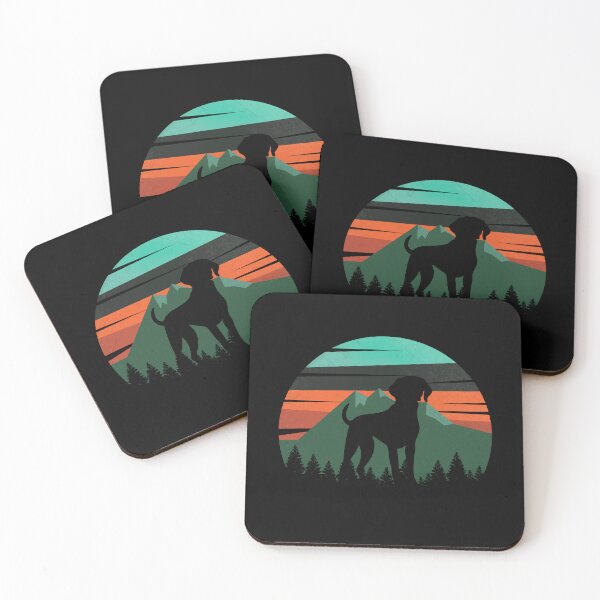 Item preview, Retro Green Mountains Sky German Shorthaired Pointer Gift designed and sold by Guarddogdrive.