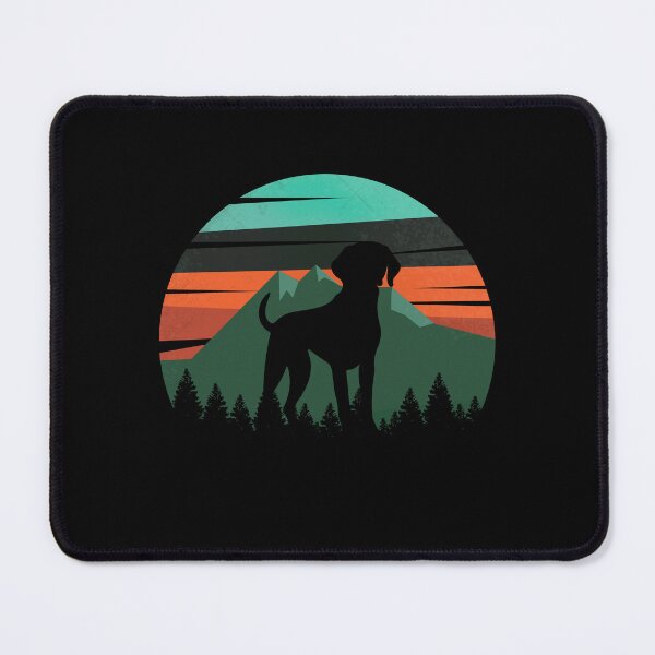Item preview, Retro Green Mountains Sky German Shorthaired Pointer Gift designed and sold by Guarddogdrive.