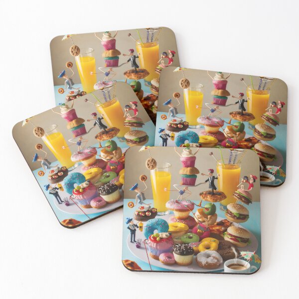 Item preview, Cheerful fast food. designed and sold by MyHappyArtShop.