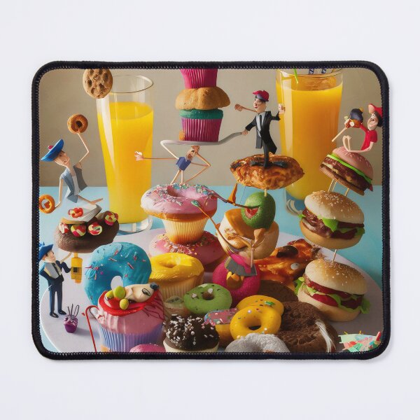 Item preview, Cheerful fast food. designed and sold by MyHappyArtShop.