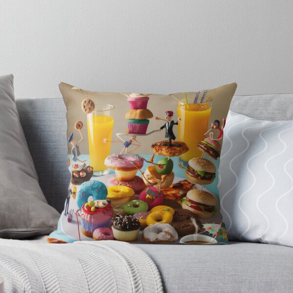 Item preview, Cheerful fast food. designed and sold by MyHappyArtShop.