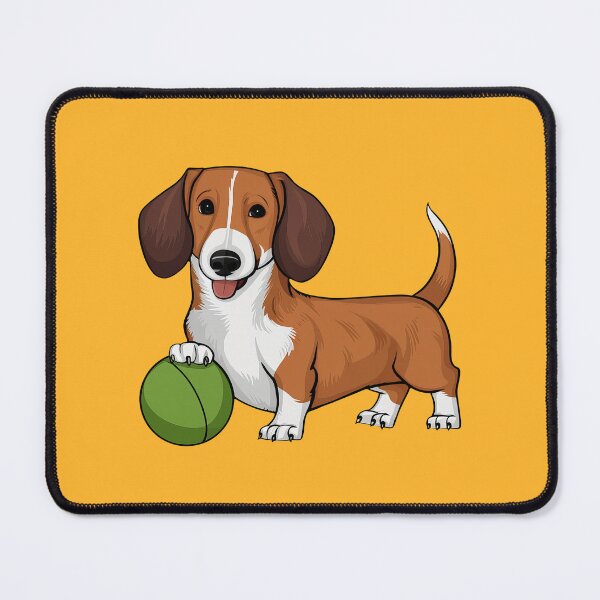 Item preview, Light Brown And White Drever Playing With A Ball designed and sold by MGRcompany.