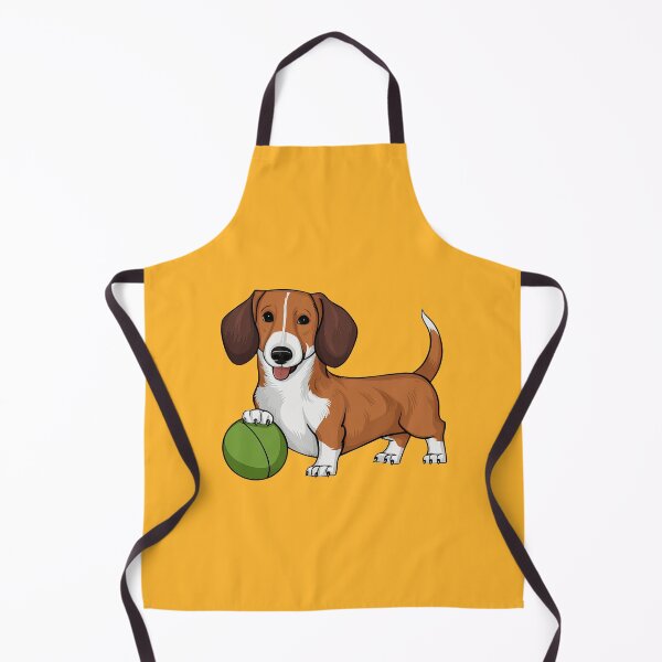 Item preview, Light Brown And White Drever Playing With A Ball designed and sold by MGRcompany.