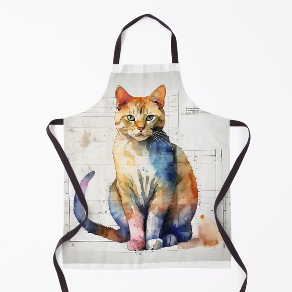 Item preview, Whimsical Feline Blueprint designed and sold by MiszungART.