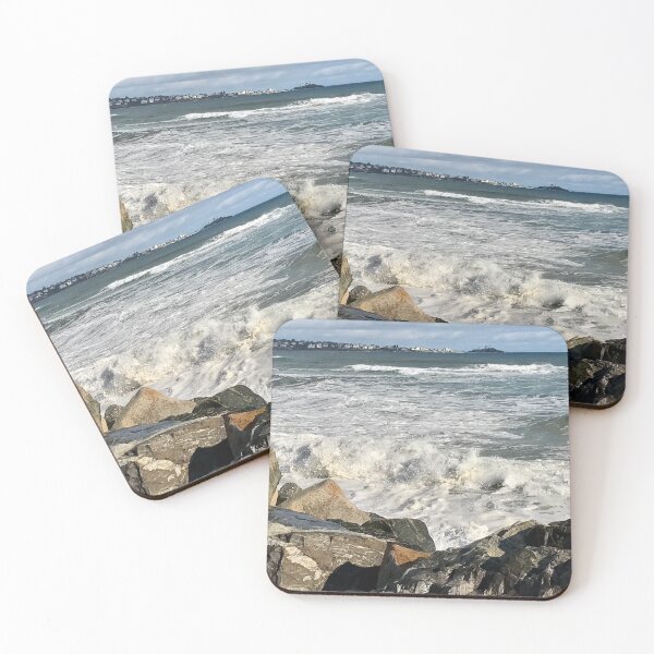 Item preview, Waves crashing the rocks designed and sold by Ruth Curtis.