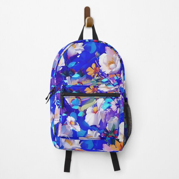 Item preview, White Flowers on Cobalt Blue designed and sold by Dana Roper.