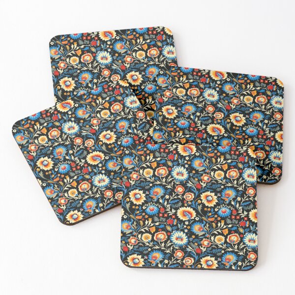 Item preview, Bed Cover Uzbekistan Night Floral designed and sold by Myra365Art.