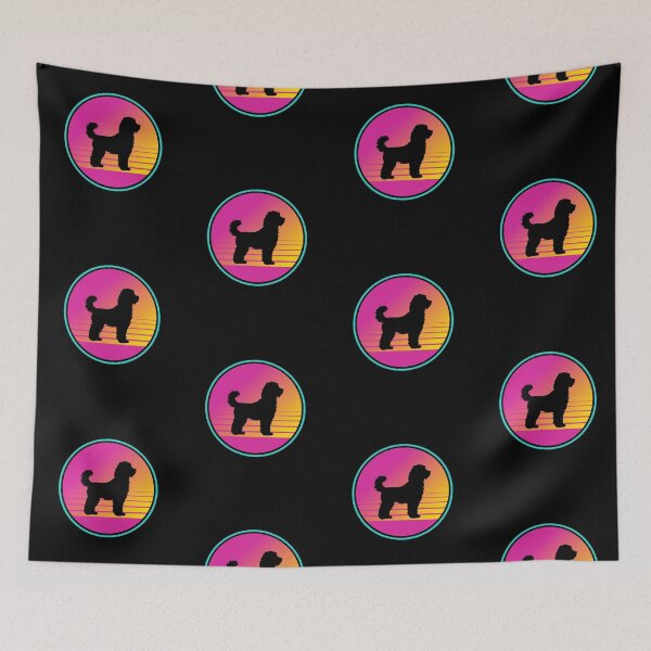 Item preview, Retro Summer Beach 80s Goldendoodle Groodle Gift  designed and sold by Guarddogdrive.