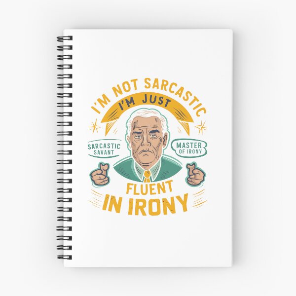Item preview, Fluent in Irony - Witty Sarcastic Dad Father's Day Design designed and sold by HahaHandlesHub.