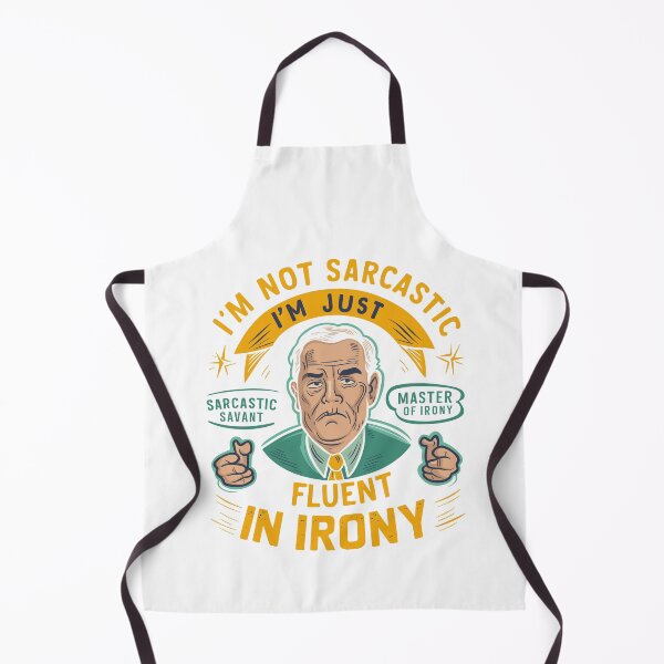 Item preview, Fluent in Irony - Witty Sarcastic Dad Father's Day Design designed and sold by HahaHandlesHub.