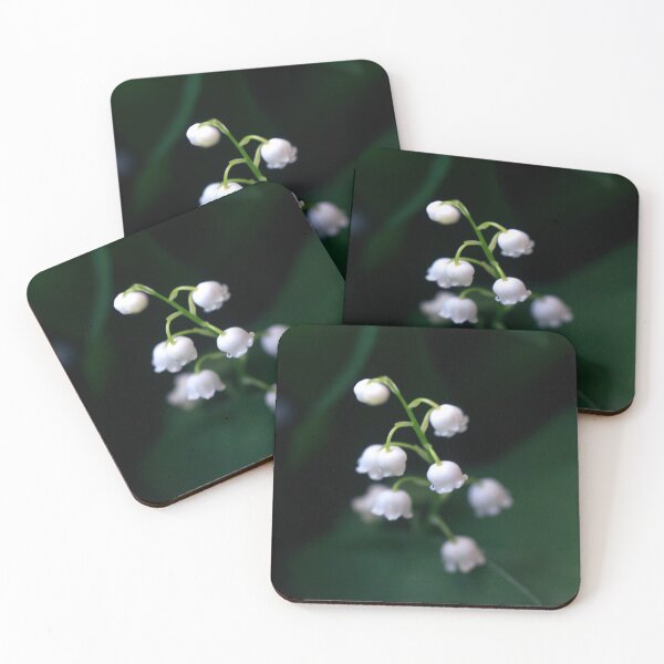 Item preview, White lily-of-the-valley on nature background designed and sold by olena2552.
