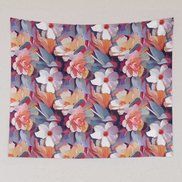 Item preview, Blossoms in Peach and Gray designed and sold by Dana Roper.