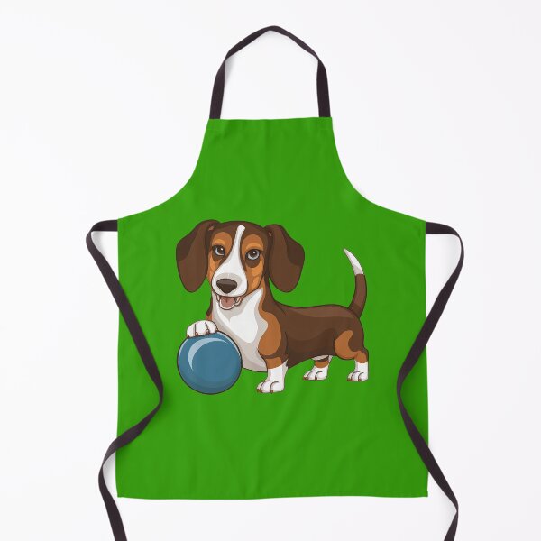 Item preview, Dark Brown And White Drever Playing With A Ball designed and sold by MGRcompany.