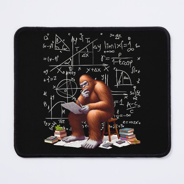 Item preview, Funny Math, Science, Nerdy, Bigfoot Solving Math Problems designed and sold by LoveAudra.