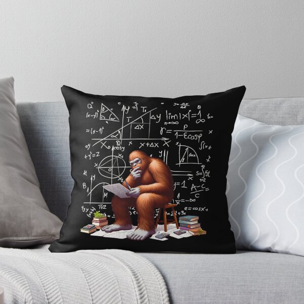 Item preview, Funny Math, Science, Nerdy, Bigfoot Solving Math Problems designed and sold by LoveAudra.