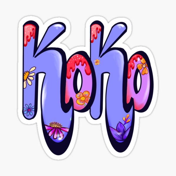 Aperçu de l'œuvre Koko 2 Filles et femmes Personnalisé Nom personnalisé Koko créée et vendue par Artonmytee.