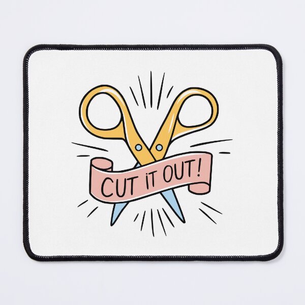 Item preview, Cut It Out! Funny Scissor Pun designed and sold by PMCreative.