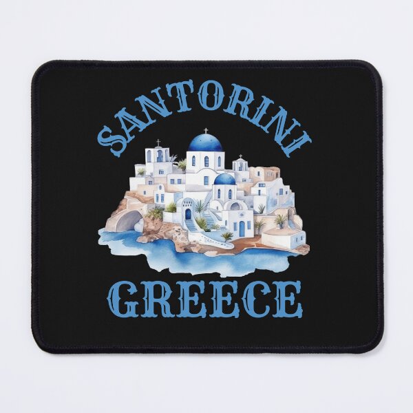 Item preview, Watercolor Santorini Greece Design designed and sold by AlienOccupation.