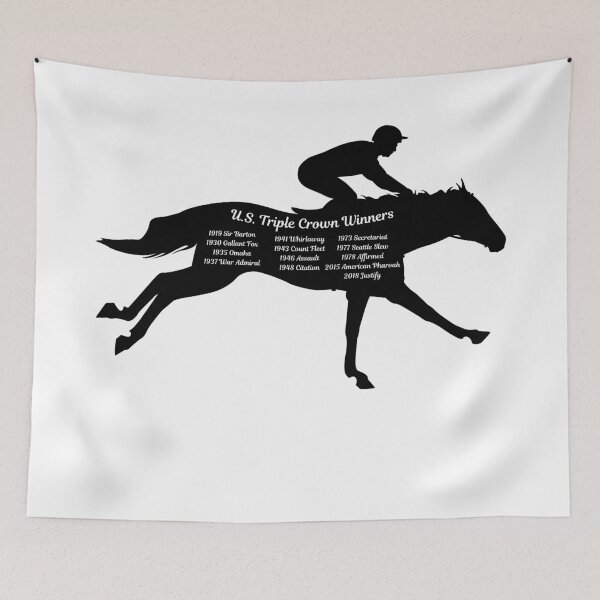 Item preview, Thirteen Triple Crown Winners in Horse Race Kentucky Derby, Preakness, Belmont  designed and sold by julyperson.