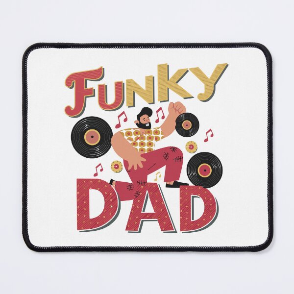 Item preview, Funky Dad Grooving - Playful Father's Day Illustration designed and sold by HahaHandlesHub.