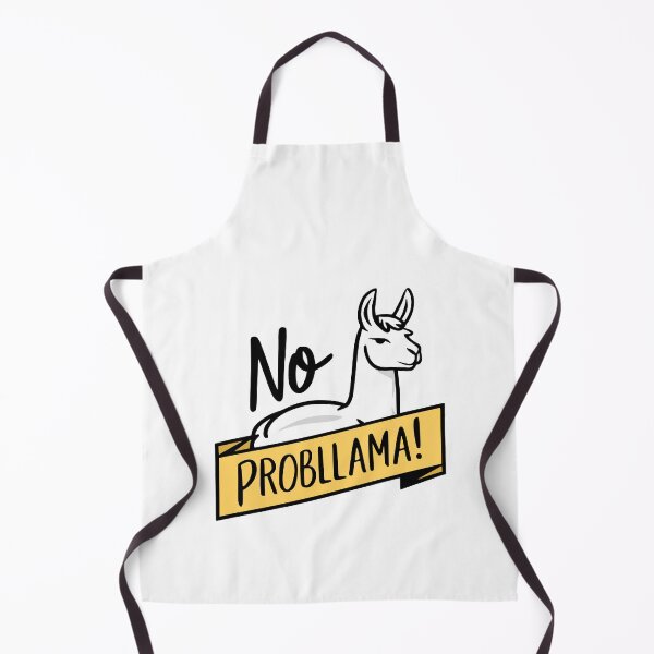Item preview, No Probllama! Cute Llama Pun designed and sold by PMCreative.