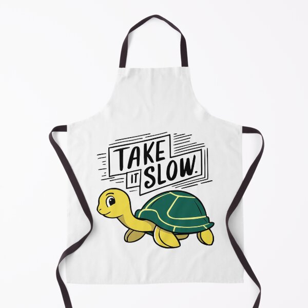 Item preview, Take It Slow! Funny Turtle Pun designed and sold by PMCreative.