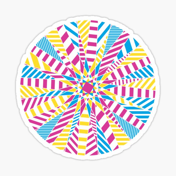 Bike wheel: Dazzle remix Sticker
