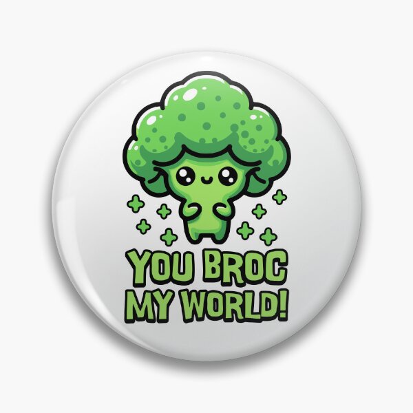 Item preview, You Broc My World! Cute Broccoli Pun designed and sold by PMCreative.