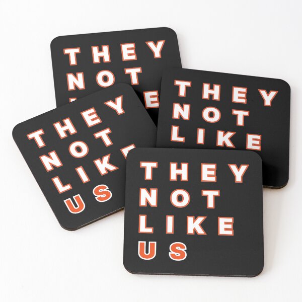 Item preview, They Not Like US Artistic Modern Text (Kendrick Lamar Inspired Design Graphic) Orange designed and sold by ZodiacGradient.